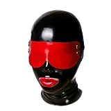 LEIMI Latex Hood mask for Women sm Mask Full Face