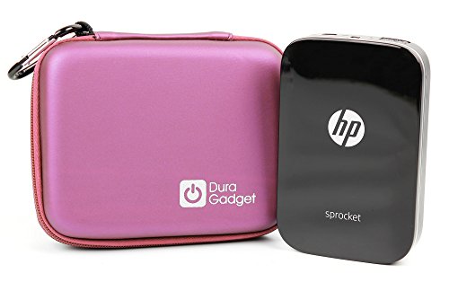 Hard Shell EVA Box-Style Case in Pink for the HP Sprocket Printer - by DURAGADGET