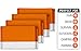 Swiss Safe 4 Pack Mylar Emergency Blankets for Survival - Compact & Insulated for Cold Weather - Designed for NASA, Outdoor, Running, Camping, Survival, First Aid Car Kit - Orange, 4 Pack