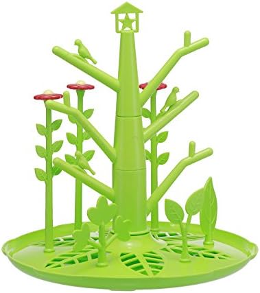 Hhobake Bottle Drying Rack,Baby Drying Rack,Baby Bottle Drying Rack,Baby Child Infant Toddler Cup Nipples and Bottle Accessories Drain rack(Green)