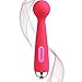 SVAKOM Mini Emma 100% Waterproof Powerful Electric Wand Massager Rechargeable Vibrator for Women(Plum Red)