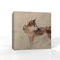 Canvas Wall Art - Animal Portrait - Canvas Prints Home Artwork Decoration for Living Room,Bedroom - 12x12 inches