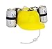 EZ DRINKER Beer and Soda Guzzler Helmet (Yellow), Large