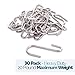 TycoLL iiLO Ardour Van 30 Pack S Hooks Heavy Duty S Shaped Stainless Steel Rack Organization Hanging Hooks Kitchen Bedroom Bathroom Closet Garage Storage Pots Pans Indoor Outdoor (30)