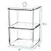 JAROFUREL Kryllic Q tips Organizer - Qtip Holder - Qtip Holder Bathroom - Cotton Swab Holder - 2 Slot Acrylic Bathroom Organizer with Lid - Cotton Ball Holder, Clear, 4x4x5.5 Inch (Pack of 1)