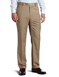 Louis Raphael Men's Herringbone Modern-Fit Flat-Front Dress Pant, Wheat, 32x30