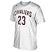 NBA Cleveland Cavaliers LeBron James #23 Men's 7 Series Name & Number Short Sleeve Tee, Medium, White