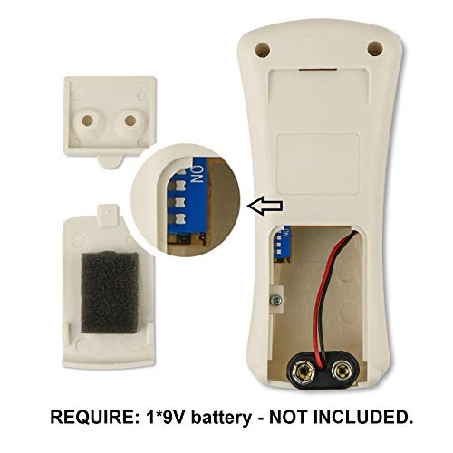 Eogifee Ceiling Fan Remote Control with Reverse, Light Dimmer, 3 Speed