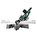 Hitachi C12RSH2 15 Amp 12 in. Dual Bevel Sliding Compound Miter Saw with Laser Marker (Renewed)