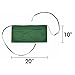 Waitress Waist Aprons Commercial Restaurant Home Bib Spun Poly Cotton Kitchen (3 Pockets) in Dark Green