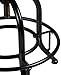 Pioneer Square Dane Metal-and-Wood Counter-Height Swivel Bar Stool, Set of 2 - Black