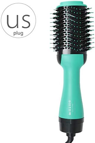 XuanL US Plug 2 in 1 Hair Dryer Volumizer Rotating Brush Roller Rotate Hair Straightening Curling Hot Air Brush