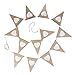 Tinksky Hessian Burlap Flag Banner Wedding Party Decoration Banner-13pcs