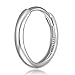 14k REAL White Gold 2mm Thickness Hoop Huggie Earrings (13 x 13 mm)