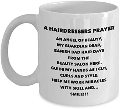 Amazon Com Funny Hairdresser Coffee Mug Hair Dresser Prayer
