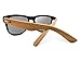 Treehut Ebony Wood Sunglasses for Men and Women - 54mm Lens Black Retro Square Sun Glasses with UV Protection for Fishing, Driving, Walking - Lightweight Wood Frame Sunglasses for Men with Gift Box