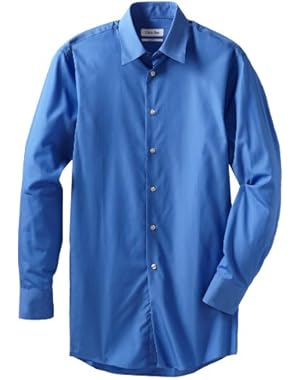 Calvin Klein Men's Broadcloth Solid Dress Shirt