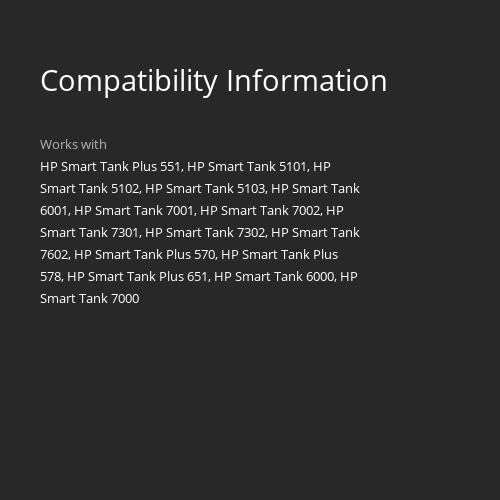 HP 31 Cyan, Magenta, Yellow Ink Bottles (3-Pack) | Works Smart Tank 5000, 6000, 7000 Series; Smart Tank Plus 500, 600 Series | 9C228AN | Packaging May Vary
