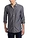 Calvin Klein Men's Solid Slim-Fit Signiture Button-Front Shirt