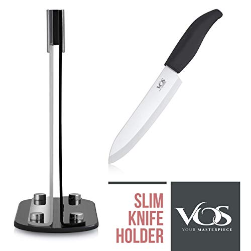 Ceramic Knife Set with Holder and 8 Inch Chef Knife The Vegetarian