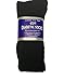 Diabetic Socks, Creswell Diabetic Socks, 12 Pack (1 Dozen Pairs), For Men and Women, Medical Socks for Neuropathy, Edema, Diabetes, Non-binding, Crew Length, Size 13-15 X-Large, Black