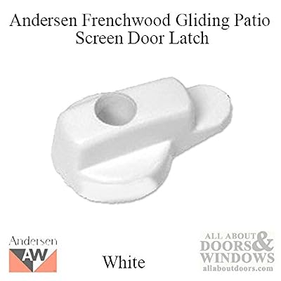 Andersen Screen Door Latch in White 1991 to Present