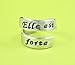 Elle est forte - Hand Stamped Aluminum Spiral Wrap Ring, She is Strong, Proverbs 31:25, Biblical Quote, Bible Verse, Boss Lady, Gift For Women, Sisters Friends, Christmas, Birthday, Graduation