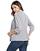 Concep Women's Casual Work Solid Color Knit Blazer 3 4 Sleeves Open Front Suit Jacket (Grey, S)