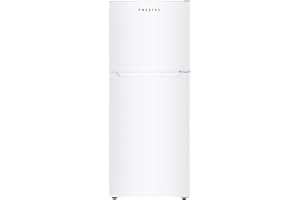 Frestec 14.6 CU' Refrigerator with Freezer, Apartment Size Refrigerator Top Freezer, 2 Door Fridge with Adjustable Thermostat Control, Freestanding, Door Swing, White (FR 1462 WH)