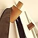 Wall Mounted Wooden Coat Hook Hat Hanger,INHDBOX 【5 Pcs】 Vintage Minimalist Organizer Craft Hat Rack Hooks
