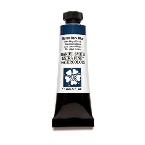 Daniel Smith Extra Fine Watercolor 15ml Paint Tube, Mayan Dark Blue