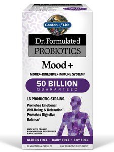Garden of Life Dr. Formulated Probiotics Mood Plus Capsules, 120 Count
