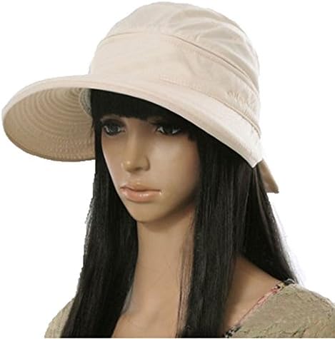 DShop Pure Cotton Chic Butterfly Sun Hat Wide Brim Summer Visor Floppy Fold Beach Hat Golf Cap for Women Girls,UPF UV Protection (White)