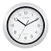 La Crosse Technology Atomic Analog Wall Clock, 10", Silver primary