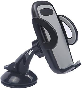 Cyber Roll Car Mount 360° Rotation Phone Stand 3-in-1 Universal Dashboard Air Vent Windshield Holder Ball-bracket Cradle Mobile Phone Support for iPhone Samsung Galaxy And More (Gray)