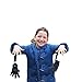 JJ's Mittens and Gloves Keeper with Extra Heavy Stainless Steel Clips Black Strap W/ Standard Clip (Two 4