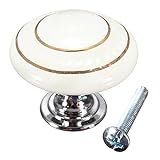 KINGSO Retro Style Round Ceramic Door Knob Cabinet Drawer Cupboard