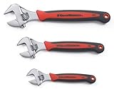 GEARWRENCH 3 Pc. Adjustable Dual Material Wrench Set 6", 8" & 10" - 81990