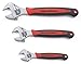 GEARWRENCH 3 Pc. Adjustable Dual Material Wrench Set 6", 8" & 10" - 81990 primary
