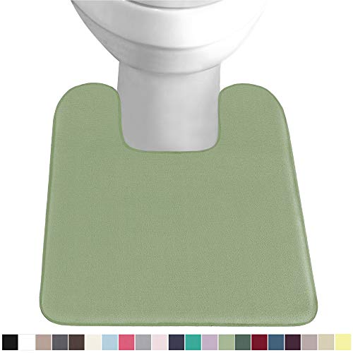 Gorilla Grip Original Thick Memory Foam Contour Toilet Bath Rug 22.5x19