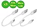 [3pack][12-inch] Micro USB Cables - Hercules Tuff Short Charger Cords for Samsung, Kindle, Android Smartphones, Galaxy S6 Edge, Moto, PS4 primary