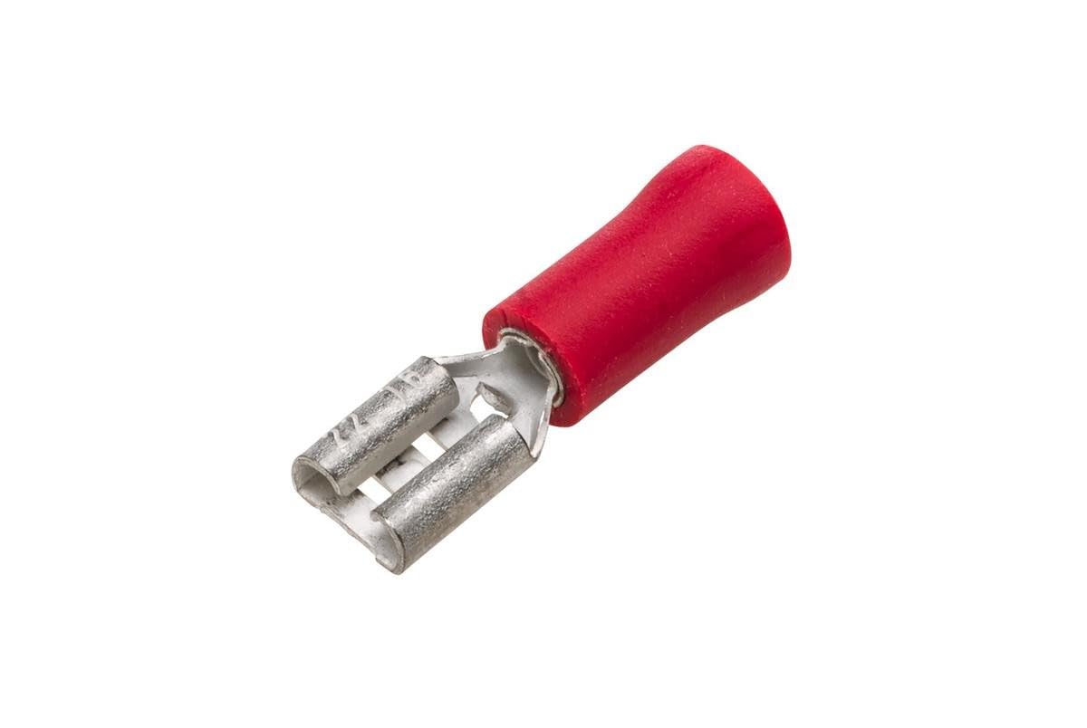 HELLA 8KW 705 392-812 Cable Connector - Red - from: 0.5mm² - to: 1.0mm² - Blade Terminal Sleeve - 4,8 x 0,5 - Kit - Quantity: 10
