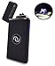 Novelty Wares USB Flameless Plasma Dual Arc Rechargeable Windproof Cigarette Lighter with Charging Cable and Gift Box (Black Spark)