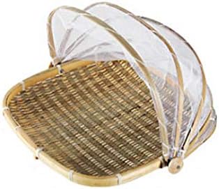 サービス Fq 食品のカバーを折る手作りの竹抗フライテーブルカバー大型フードカバー世帯 Size M