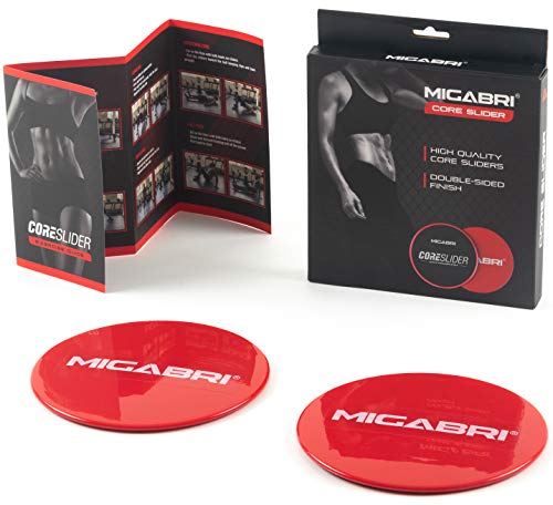 MIGABRI-Double-Sided-Fitness-Core-Sliders-Ultimate-Exercise-Sliders-for-Working-Out-at-The-Gym-Home-or-Travel-Total-Body-Ab-Core-Trainer-Equipment-for-All-Surfaces-Workout-Guide-Included