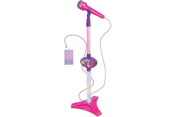 Barbie - Microfone Dreamtopia com Pedestal