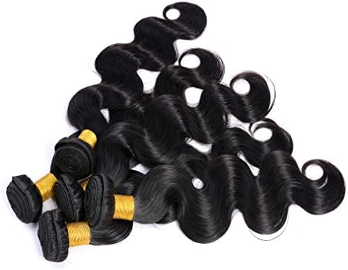GEM Beauty Brailian Body Wave Virgin Hair 3pcs lot 100% Unprocessed Remy Human Hair Extensions Natural Black