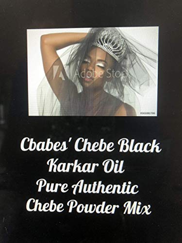 Karkar Oil mix and Chebe Powder (aka Chebe Black) Miss Sahel 8oz bottle