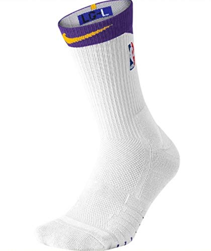 lakers nike elite socks