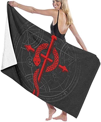 Anjoy Beach Towel Bath Towels Blanket Fullmetal Alchemist Baby Large Soft Bed Beach Towel Sheet Bath Set Bathroom Accessories